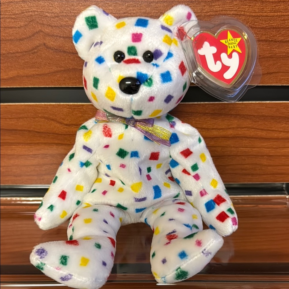 Ty Multicolor Spotted Bear Plush Toy